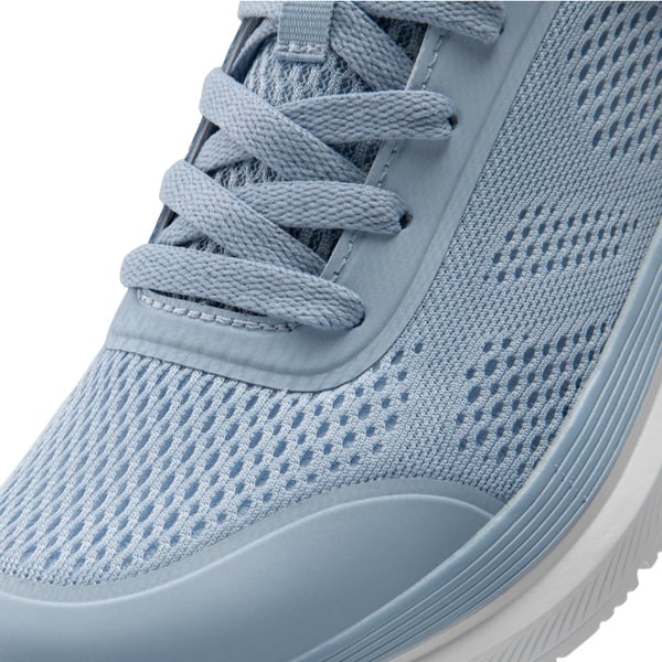  Women's Knitted Lifestyle Walking Sneakers - BLUE - 4